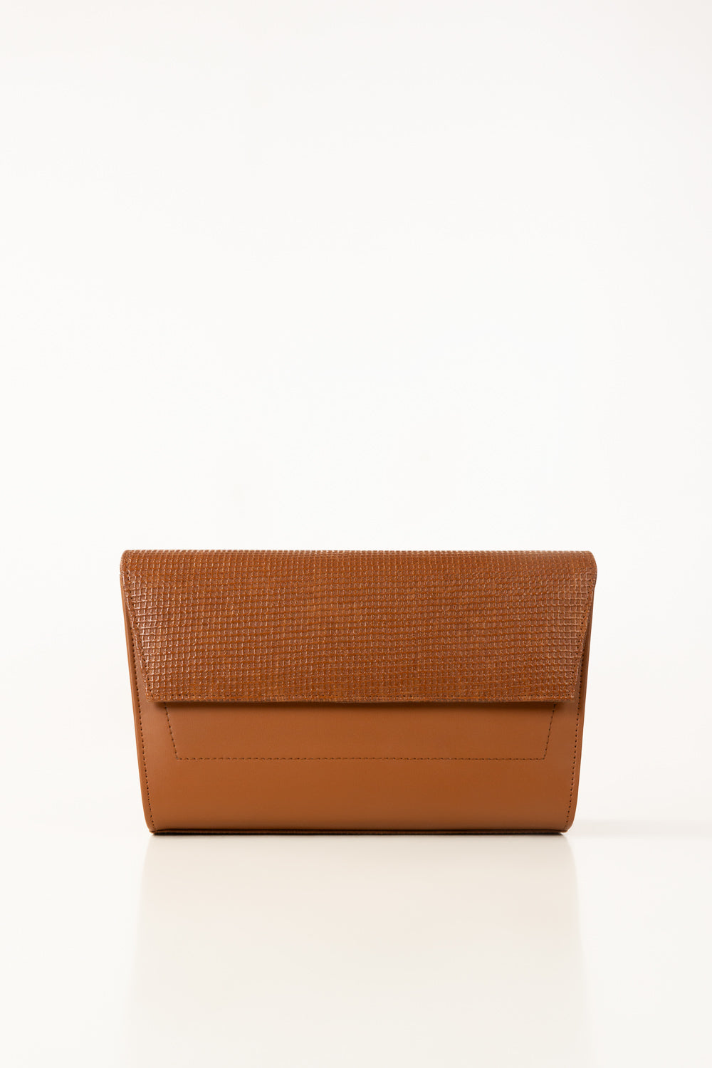Tan Textured Faux Leather Handbag with Detachable Strap-Zavy Vibes